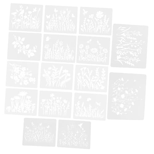 LIFKOME Blumen Schablonen Pet Material Wiederverwendbar Flexible Malvorlagen für Wandgestaltung DIY Bastelprojekte und Dekorationen LIFKOME Blumen Schablonen Pet Material Wiederverwendbar Flexible Malvorlagen für Wandgestaltung DIY Bastelprojekte und Dekorationen von LIFKOME