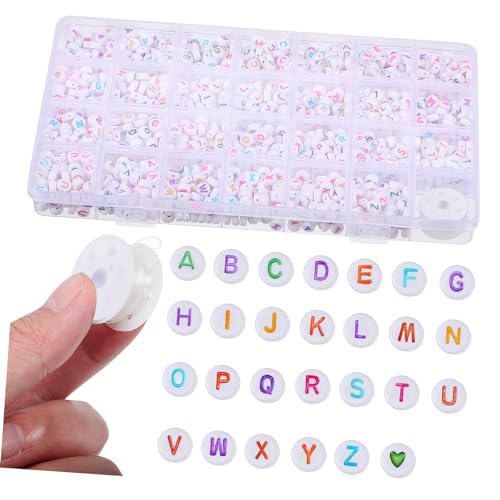 LIFKOME Buchstabenperlen Kleine Alphabetperlen Für DIY Schmuckherstellung Elastischer Schnur Perlen Für Armbänder Und Projekte LIFKOME Buchstabenperlen Kleine Alphabetperlen Für DIY Schmuckherstellung Elastischer Schnur Perlen Für Armbänder Und Projekte von LIFKOME