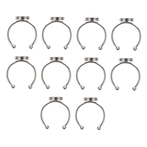 LIFKOME Edelstahl Ring Basses Finger Ringe Bodenablage Robuste Ringeinstellungen Für Schmuckherstellung Verstellbar Langlebig Und Stabil Für DIY Projekte von LIFKOME