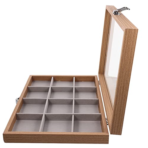 LIFKOME Kasten Transparente Öffnungsfenster Schmuckschatulle travel jewelry case schmuck-aufbewahrung box für schmuck Stift Gestell Kette Klarer Deckel-Schmuck-Organizer Schmuckhalter Glas von LIFKOME