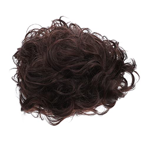 LIFKOME Perücke curly wig brown wig cosplay wig Männer dekoratives Haarteil Cosplay-Kopfbedeckung Mann Haarteil Hochtemperaturdraht Black von LIFKOME