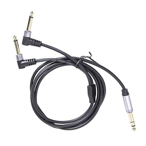 LIFKOME Stecker Zu Dual Mono Audiokabel Goldplated Stereo Zu Mono Adapterkabel Für Gitarre Und Audiozubehör von LIFKOME