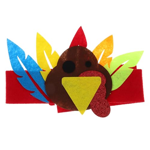 LIFKOME Thanksgiving-Truthahnhut Für Kinder Niedliches Tierkostüm Haarschmuck Cartoon-Kopfbedeckung Lustige Kopfbedeckung Kleinkinder Kinder Cosplay-Hut Maskerade Geburtstagsparty von LIFKOME