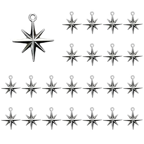Elegante Abstandshalter-Perle mit Stern, personalisierbar, für unverwechselbaren Schmuckanhänger von LIGSLN