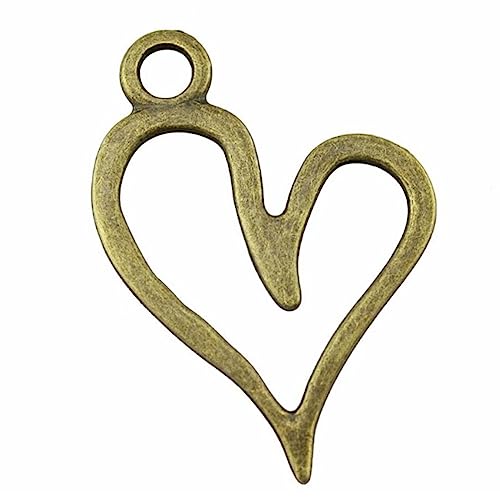 Herzförmige Halskette Armband Schmuckherstellung Zubehör Metall Zubehör Metall Herz Anhänger von LIGSLN