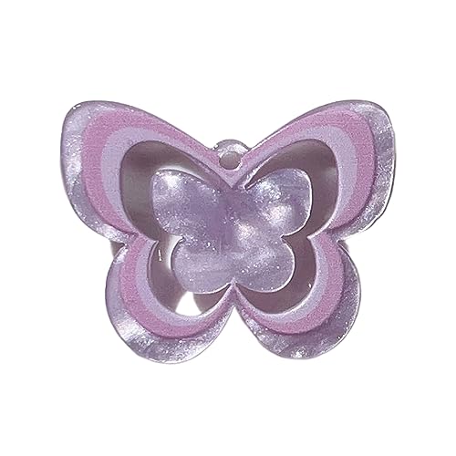 Hohler Schmetterlings-Anhänger zur Schmuckherstellung, Anhänger mit Loch, dekorativer Acryl-Schmetterlings-Charm-Armband von LIGSLN