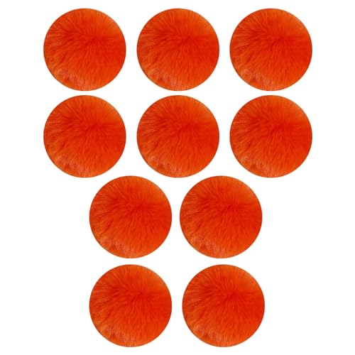 Kunsthaar-Pompons, 5,5 cm, flauschige Pompons zum Basteln, Schlüsselanhänger, Tasche, Charm, Schal, Hüte, Schuhe, Dekoration von LIGSLN