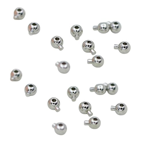 Set mit 20 runden Armbandverbinder-Verschlüssen, Positionierungsperlen für Halsketten, modische Abstandshalter für Schmuckherstellung von LIGSLN