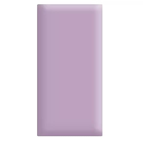 3D-Antikollisions-Wandpolster für Kinder, Selbstklebende Wandaufkleber, 3 cm dicke wasserdichte PU-Wandmatte für die Hintergrunddekoration im Kinderzimmer (Farbe: Lila, Größe: 20 x von LIJBN