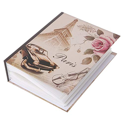 4D Large 6 Zoll Fotoalbum 100 Blatt Scrapbook Papier Baby Family Scrapbooking Alben Hochzeitsfoto DIY Craft, Oldtimer von LIJUCAI