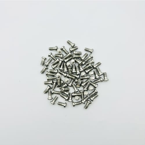 LIKERAINY Stahl Euro-Schrauben 6,4 x 14 mm Möbelbefestigungen Bohrungsdurchmesser 5 mm Schrauben für Schränke Scharniere Maschinenschrauben Kreuzschlitzschraube 100 Stück von LIKERAINY