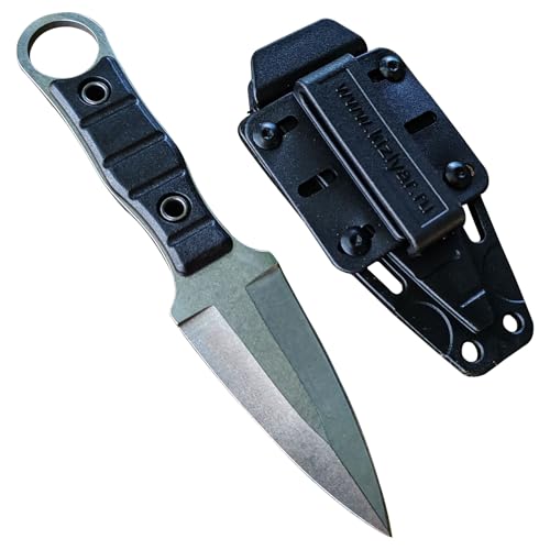 Outdoor Messer, Feststehend Neck Knife, Kleines Edc Messer, Stiefelmesser, Neck Knife Messer, Survival Messer, Camping Messer, 15 cm Feststehend Neck Knife, Neckknife Mit Scheide Klein Und Handlich von LILELIG