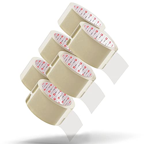 LILENO HOME Klebeband Transparent 50mm x 66m [1 Rolle] leise abrollend - Paketklebeband Transparent - Breites Packband als Packing Tape-Set - Durchsichtiges Paketband als Paket Klebeband von LILENO HOME