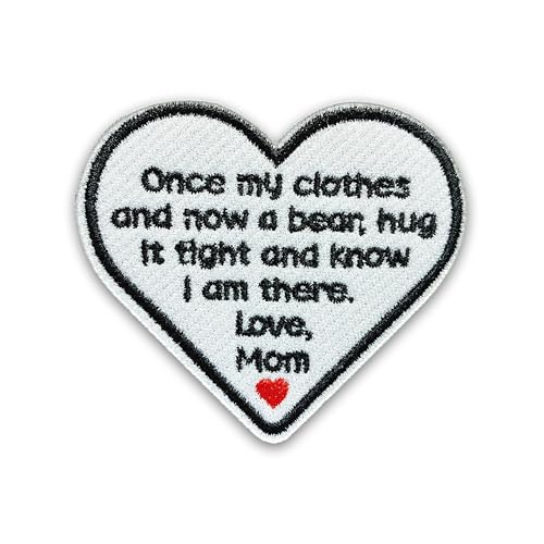 Loving Memorial Family Patch 7,6 cm Memory Heart Family Memories Gifts Remembrance Iron On/Sew On Embroidery Fabric Applique Patches for Trucker Hats Clothes DIY Accessories (Style 2, Mom) von LILIROZE