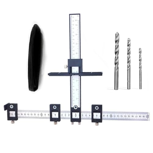Limeow 1 Stück Bohrlehre Bohrhilfe Bohrschablone Möbelbau Bohrschablone Steckdose Dübellehre Holzdübel Bohrschablone Dübelschablone zur Montage Von Griffen Und Knöpfen an Türen Oder Schubladen von LIMEOW