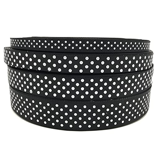 LINGP 10mm 15mm 20mm 25mm 5 Yards Ripsband Druck Polka Dot Haarschleife Party Weihnachten Hochzeit Dekoration DIY Geschenkverpackung Gift von LINGP