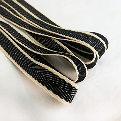 LINGP 2 Meter 15MM Nachahmung Denim Fischgrätband Polyester Baumwolle Gurtband Für Leinwand Hut Rucksack Strap Gepäckbesatz LINGP 2 Meter 15MM Nachahmung Denim Fischgrätband Polyester Baumwolle Gurtband Für Leinwand Hut Rucksack Strap Gepäckbesatz von LINGP