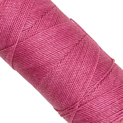 LINHASITA, Garnspule, gewachst, 100 g / 170 Meter, Dicke: 1 mm, Polyester, Makramee-Garn, 30 Farben 170 metros / 100 gr Fuchsia-Rot von LINHASITA