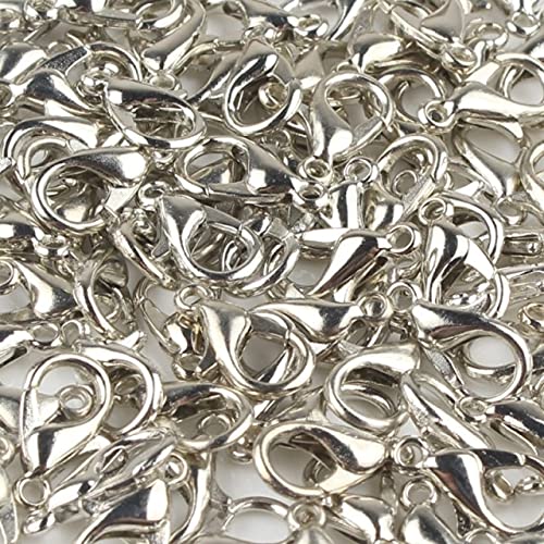 LINPM 50pcs/Lot Stainless Steel Lobster Clasp Hooks End Clasps Connectors for Necklace&Bracelet Chain DIY Fashion Jewelry Findings von LINPM