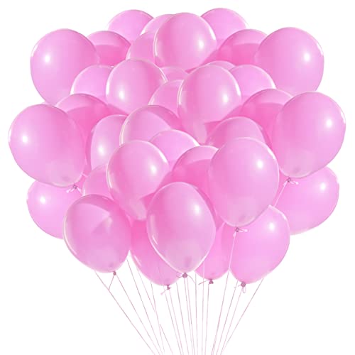 LINSOCLE 100 Stück luftballons Rosa, Latex Luftballons Rosa, 12inch Rosa ballons für Geburtstag Hochzeit Valentinstag Babyparty Taufe Party Deko von LINSOCLE