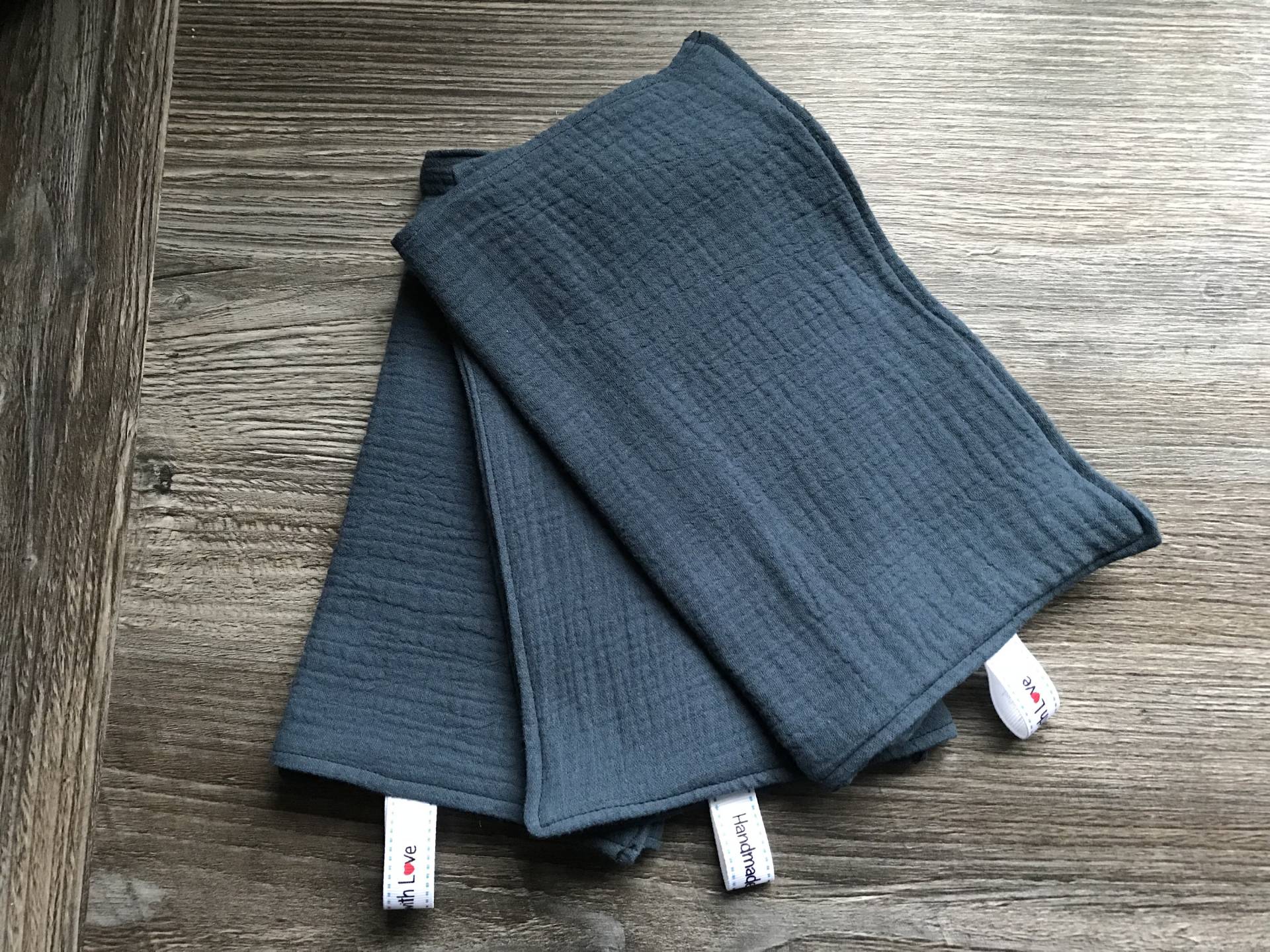 Blaues Tuch Schultertuch Dribble Lätzchen 100% Weiche Musselin Baumwolle von LISAsKNITWEAR