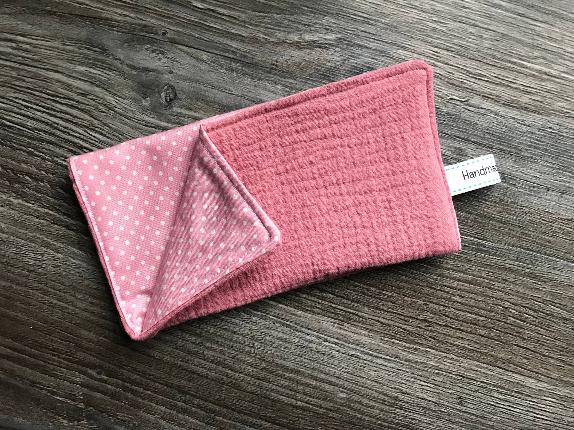 Rosa Weißes Tuch Schultertuch Dribble Bib 100% Weiche Musselin Baumwolle von LISAsKNITWEAR