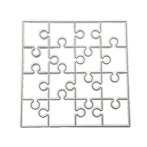 Puzzle Metall Stanzformen Scrapbooking Schablone Stanzform Karte Foto von LIUANDS