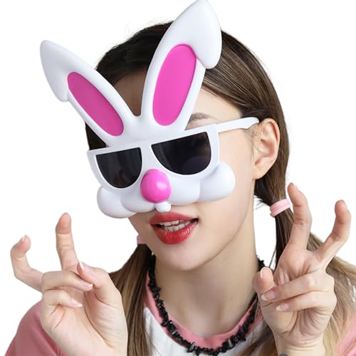 LIUASMUE Kaninchen Brillen Brille Ostern Foto Requisiten Party Cosplay Kostüme Bunte Tanzparty Brille Ostern Party Brillenhalter Ostern von LIUASMUE