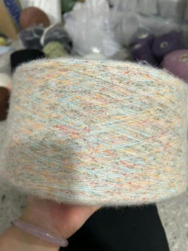 500g Mohair Seide Wolle Garn für Stricken Dünne Häkeln Thread Weiche DIY Pullover Schal Schal Puffy Linie von LIUBI