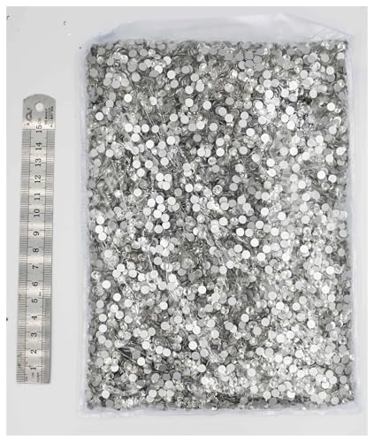 LIUCH 100Gross Big Bulk Package SS3-SS20 Großhandel Flatback Crystal AB Non Hotfix Strasssteine ​​AB Strass for Nail Art Dekorationen(Crystal Clear,Ss12 14400pcs) von LIUCH