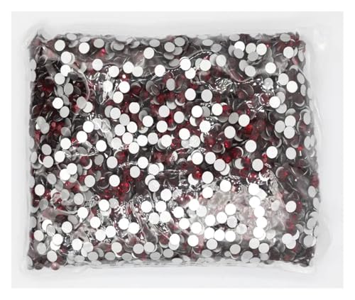 LIUCH 100Gross Big Bulk Package SS3-SS20 Großhandel Flatback Crystal AB Non Hotfix Strasssteine ​​AB Strass for Nail Art Dekorationen(Dark Siam,Ss5 14400pcs) von LIUCH