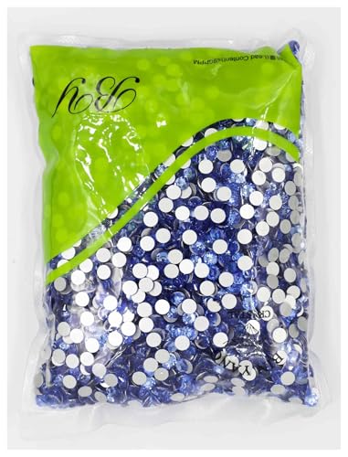 LIUCH 100Gross Big Bulk Package SS3-SS20 Großhandel Flatback Crystal AB Non Hotfix Strasssteine ​​AB Strass for Nail Art Dekorationen(Lt.Sapphire,Ss10 14400pcs) von LIUCH