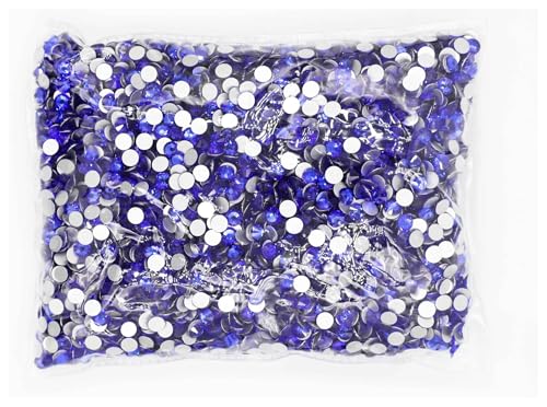 LIUCH 100Gross Big Bulk Package SS3-SS20 Großhandel Flatback Crystal AB Non Hotfix Strasssteine ​​AB Strass for Nail Art Dekorationen(Sapphire,Ss10 14400pcs) von LIUCH