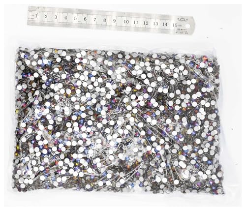 LIUCH 100Gross Big Bulk Package SS3-SS20 Großhandel Flatback Crystal AB Non Hotfix Strasssteine ​​AB Strass for Nail Art Dekorationen(Volcano,Ss10 14400pcs) von LIUCH