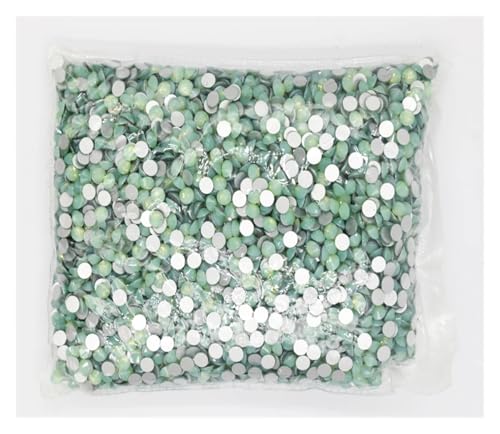 LIUCH 100Gross Big Package Weiß/Rosa/Grün/Blau/Opal Flatback Crystal AB Nicht Hotfix Strasssteine ​​AB Strass for Nail Art Dekorationen(Green Opal,Ss6 14400pcs) von LIUCH