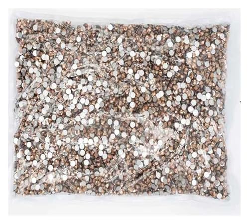 LIUCH 100Gross Big Package Weiß/Rosa/Grün/Blau/Opal Flatback Crystal AB Nicht Hotfix Strasssteine ​​AB Strass for Nail Art Dekorationen(Rose Gold,Ss4 14400pcs) von LIUCH