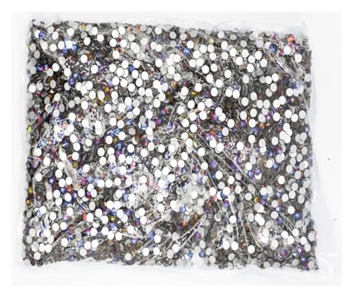 LIUCH 100Gross Big Package Weiß/Rosa/Grün/Blau/Opal Flatback Crystal AB Nicht Hotfix Strasssteine ​​AB Strass for Nail Art Dekorationen(Volcano,Ss16 14400pcs) von LIUCH