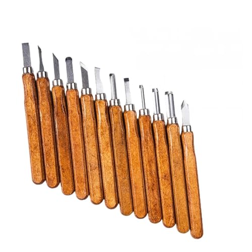 LIUCH 12 stücke Nachahmung Mahagoni Holz Carving Meißel Werkzeuge Set for Grundlegende Detaillierte Holzbearbeitung Gravur Carving Cutter Reparatur Werkzeuge von LIUCH