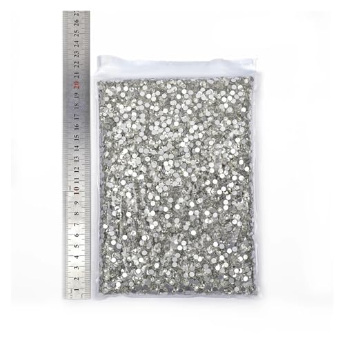 LIUCH 14400 Stück Großhandel Flatback Kristall AB Nicht Hotfix Strasssteine ​​im Großpaket Glitzer Kristall SS3-SS20 for Nagelhochzeit(Clear Crystal,SS20-14400pcs) von LIUCH