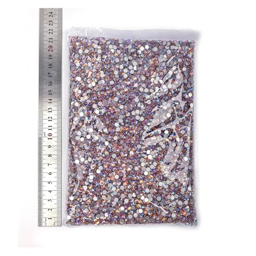 LIUCH 14400 Stück Großhandel Shimmer AB Non Hotfix Strasssteine ​​Großpackung SS16 SS20 Flatback Nail Art Strass(Champagne AB,SS12-14400pcs) von LIUCH