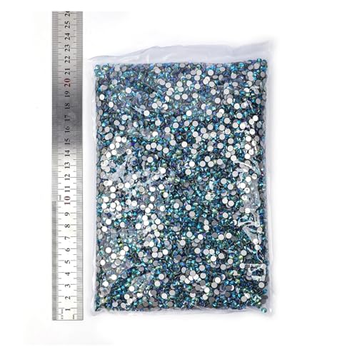 LIUCH 14400 Stück Großhandel Shimmer AB Non Hotfix Strasssteine ​​Großpackung SS16 SS20 Flatback Nail Art Strass(Lt-peridot AB,SS20-14400pcs) von LIUCH