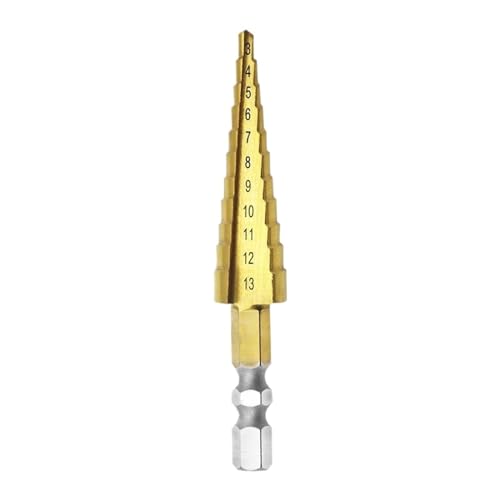 LIUCH 3–13 mm Stufenbohrer, Multifunktions-Sechskantschaft, Stufenbohrer, Spiralbohrer, hochwertiger Schnellarbeitsstahl-Lochöffner-Bohrer von LIUCH