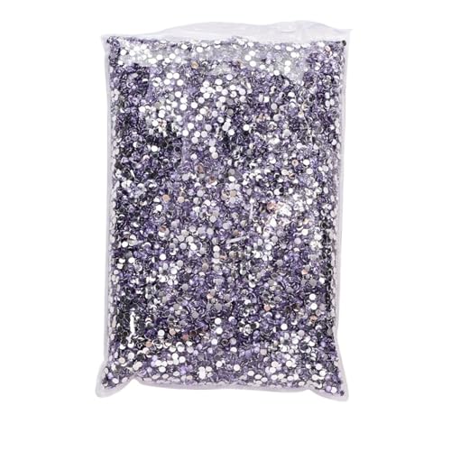 LIUCH Flatback AB Jelly Resin Non Hotfix Strasssteine ​​in Großpackung Kunststoff Nail Art Strass for Nagelhochzeit H1081(Lt Amethyst 2mm) von LIUCH