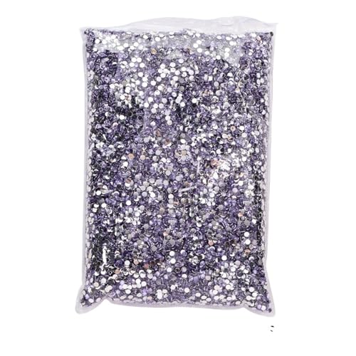 LIUCH Flatback AB Jelly Resin Non Hotfix Strasssteine ​​in Großpackung Kunststoff Nail Art Strass for Nagelhochzeit H1081(Lt Amethyst 4mm) von LIUCH