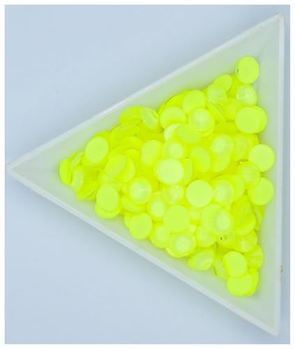 LIUCH Großpackung, fluoreszierende Glas-Nagelkunst, nicht Hotfix-Strasssteine, SS6-30, Strass-Nagelkunst-Dekorationen, leuchtende Strasssteine(Citrine,Mix ss6-ss20 14400) von LIUCH