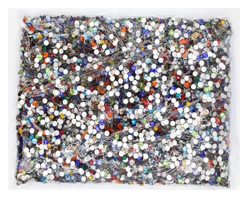 LIUCH 14400 Stück SS3-SS20 Flatback Nicht Hotfix Kristall Strass Glitzer Kristall for Nail Art Decoretion(Mix Colors,SS20 14400pcs) von LIUCH