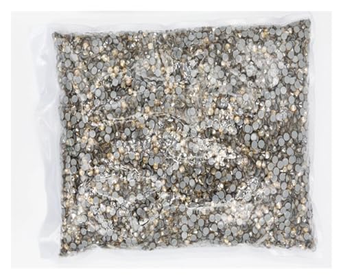 LIUCH SS6-SS30 Bulk Bag Großhandel DMC Hotfix Strasssteine ​​Kristall Hotfix Strass Kleidungsstück(Gold,Ss10 14400pcs) von LIUCH