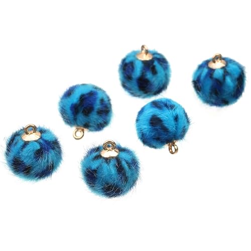 Bommel für Mütze 24 Teile/los 15mm Leopardenmuster Fellknäuel Pompons for Handgemachte DIY Handwerk Stricken Wolle Kleidung Schal Machen Dekoration Zubehör Für Strickmütze Schals Tasche Schlüsselbund von LIUHLFSR