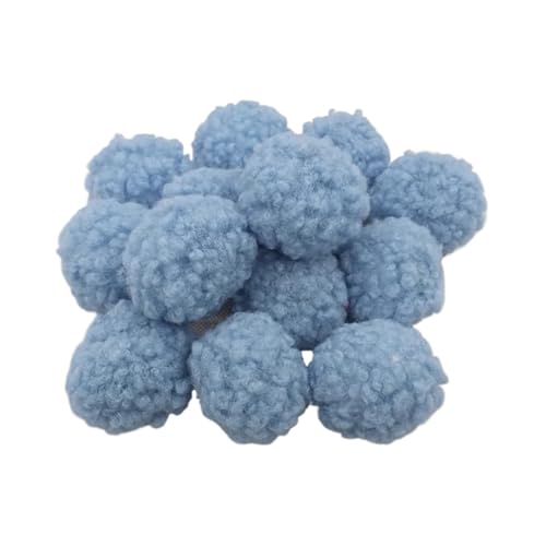 LIUHLFSR Bommel für Mütze 5 cm 6 stücke Pompom Nachahmung Lamm Wolle Ball Ball DIY Handgemachte Kleidung Zubehör Dekoration Ball Winter Für Strickmütze Schals Tasche Schlüsselbund Zubehö(Blue) von LIUHLFSR