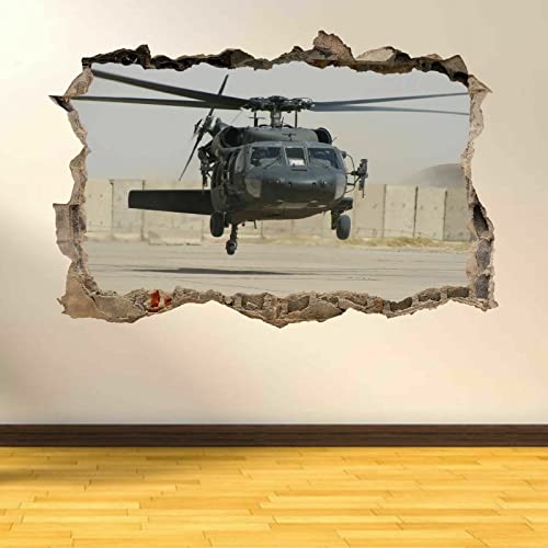 Blackhawk Helicopter Aircraft Army Wandkunst Aufkleber Wandbild Kinderzimmer Zuhause von LIUWW